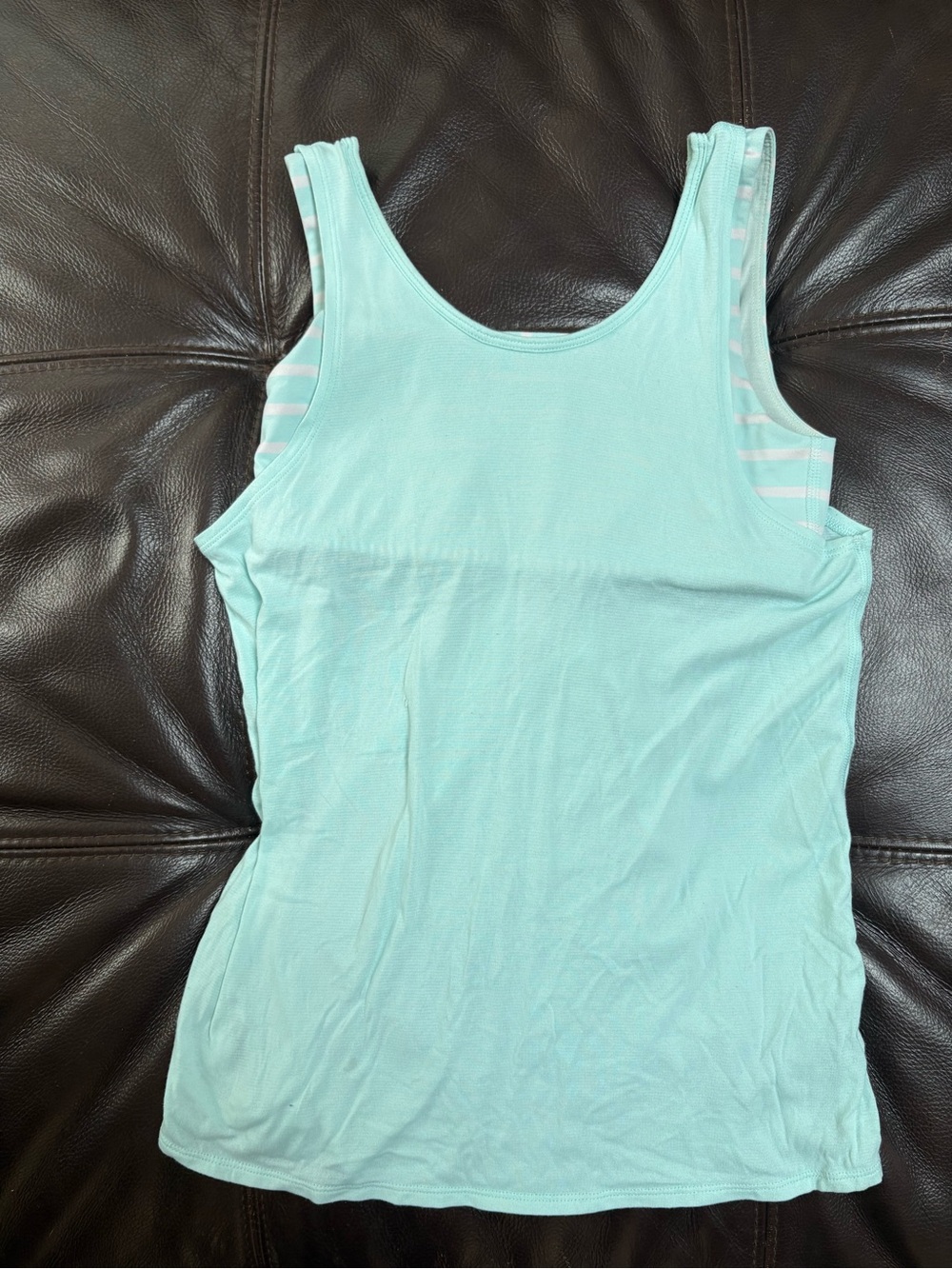 Ivivva Mint Aqua Girls' Tank with Striped Trim